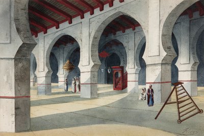 المسجد الكبير - فلوريس إيبانيز ، إدواردو (نشط 1870-1889) - ألوان مائية على الورق - 25.5 × 38 - متحف كارمن تيسن ، ملقة بواسطة إدواردو فلوريس إيبانيز