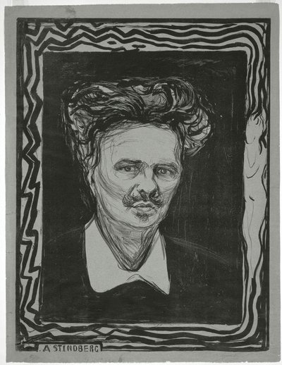 August Strindberg بواسطة إدوارد مونش