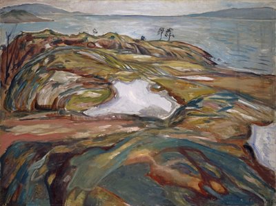 المناظر الطبيعية الساحلية ، 1918. بواسطة إدوارد مونش