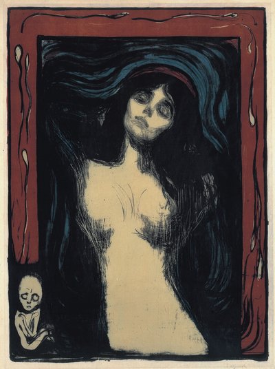 مادونا المحبة امرأة 1895-1900 بواسطة إدوارد مونش