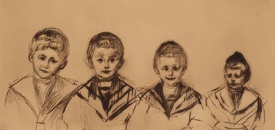 صورة لأولاد الزيزفون الأربعة. 1902 بواسطة إدوارد مونش