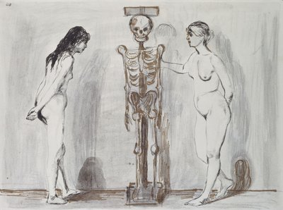 الفتاتان والهيكل العظمي (الحياة والموت) ؛ الفتاتان والهيكل العظمي (الحياة والموت) بواسطة إدوارد مونش