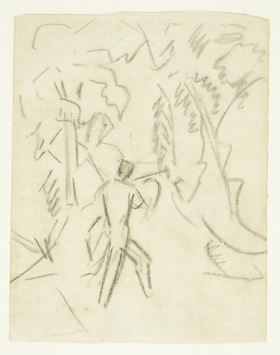 مسودة للوحة Faun و Nymph بواسطة إدوارد ويي
