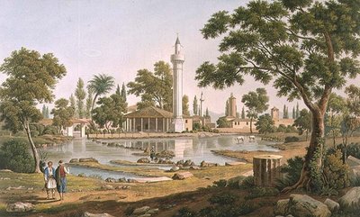 نافورة Hyperian في Pherae ، اللوحة 23 من الجزء 4 من "مناظر في اليونان" ، نقشها روبرت هافيل بواسطة إدوارد (بعد) دودويل