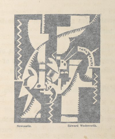 نيوكاسل بواسطة إدوارد وادزورث من بلاست لا. 1، مجلة Vorticist بواسطة إدوارد ألكسندر وادزورث