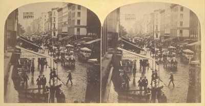 برودواي في يوم ممطر ، 1859. بواسطة إدوارد أنتوني