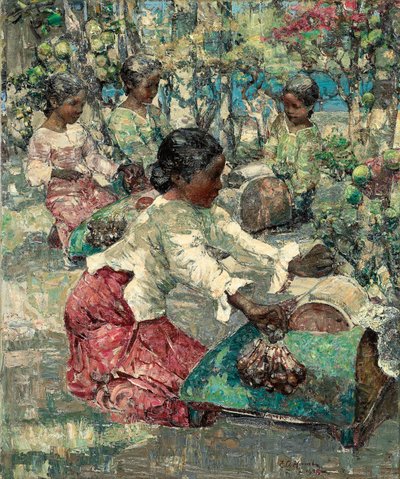 صناع الدانتيل البورمي بواسطة إدوارد أتكينسون هورنيل