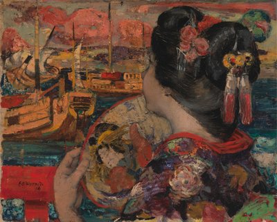 الشرفة ، يوكوهاما بواسطة Edward Atkinson Hornel