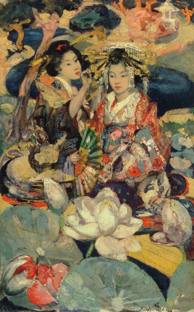 زهرة اللوتس بواسطة Edward Atkinson Hornel