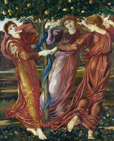 حديقة Hesperides ، 1869-1873 (درجة الحرارة ، الغواش وزيت على البطاقة والقماش) بواسطة إدوارد بورن جونز