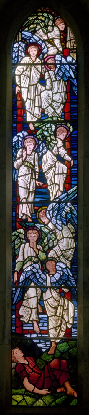 Rottingdean، St Margaret، Morris & Co.، Edward Burne-Jones، Jacobs Dream، 1897 بواسطة إدوارد بورن جونز