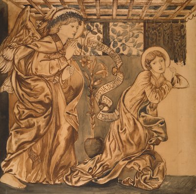 البشارة ، c.1862 بواسطة إدوارد بورن جونز