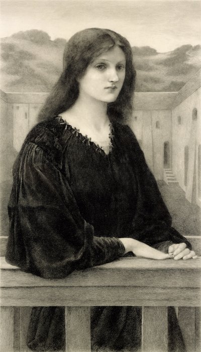 Vespertina Quies ، محفورة من قبل Emile Boilvin (1845-1899) حانة. آرثر توث وأولاده ، 1897 بواسطة إدوارد كولي بعد برن جونز
