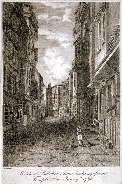 جزار رو ، وستمنستر ، لندن ، 1796. بواسطة إدوارد دايز