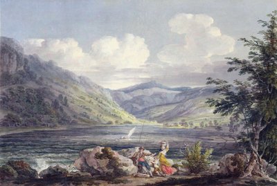 Haweswater ، Westmoreland ، c.1795 (مرحاض فوق الجرافيت على ورق منسوج) بواسطة إدوارد دايز