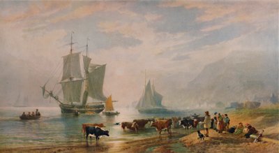 أمسية صيفية: ماشية إنزال ، 1858 ، 1935 بواسطة إدوارد دنكان