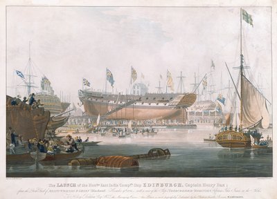 إطلاق أدنبرة في بلاكوال ، 9 نوفمبر 1825 ، رسمها هوجينز بواسطة إدوارد دنكان
