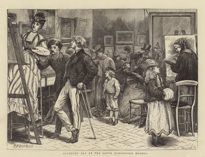 يوم الطلاب في متحف جنوب كنسينغتون بواسطة Edward Frederick Brewtnall
