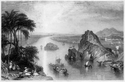 صخور في كولجونج أون ذا جانجز ، الهند ، 1838 بواسطة إدوارد جودال