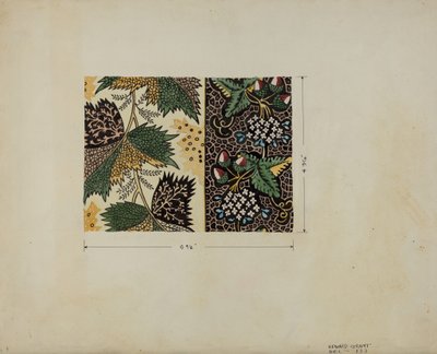 قطعة من كاليكو ، ج. 1936. بواسطة إدوارد جرانت