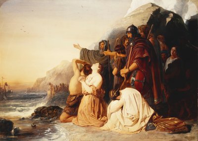 استنكر البريطانيون رحيل آخر الفيلق الروماني ، 1843 بواسطة إدوارد هنري كوربولد