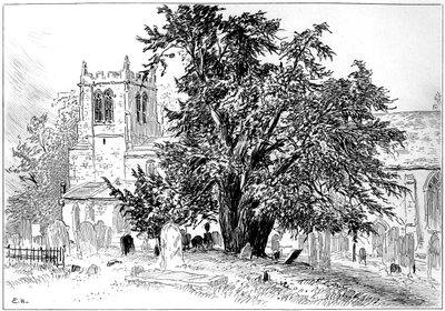 كنيسة Snitterfield ، Snitterfield ، Warwickshire ، 1885. بواسطة إدوارد هال