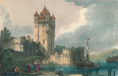 أبراج إلفيلد القوطية ، c1834. بواسطة إدوارد جون روبرتس