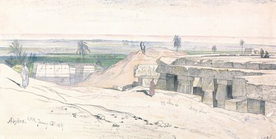 أبيدوس، الساعة 1:00 بعد الظهر، 12 يناير 1867 (134) بواسطة إدوارد لير