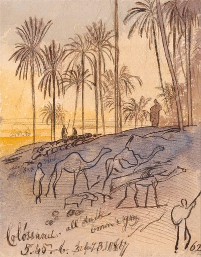 كولوسانيه ، 5:45 - 6:00 مساءً ، 3 يناير 1867 (62) بواسطة إدوارد لير