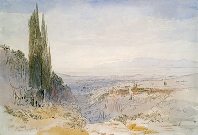 كورفو ، نيمفيس ، 1856 (قلم وحبر ومرحاض على ورق) بواسطة إدوارد لير