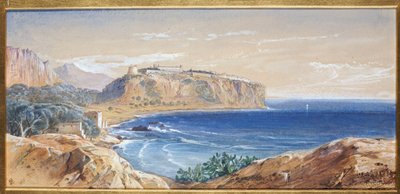 موناكو من Cap d "Ail ، 1865 بواسطة إدوارد لير