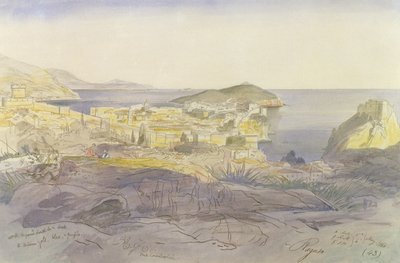 راجوسا (دوبروفنيك) ، 5-6 مايو 1866 (قلم وحبر ومرحاض على ورق) بواسطة إدوارد لير