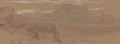 رسومات تخطيطية لأثينا بواسطة إدوارد لير