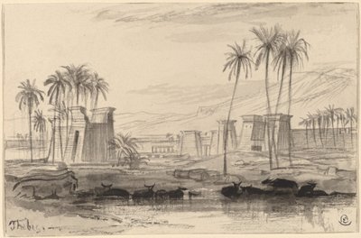طيبة ، 18841885. بواسطة إدوارد لير