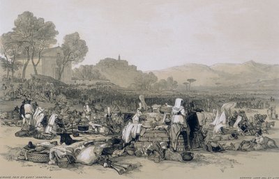 مشاهد في روما وضواحيها: معرض SantAnatolia بواسطة إدوارد لير
