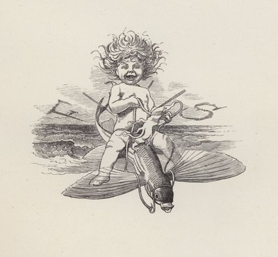 Illustration for The Water-Babies by Charles Kingsley (engraving) بواسطة إدوارد لينلي (بعد) سامبورن