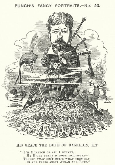 Punch cartoon: William Douglas Hamilton بواسطة إدوارد لينلي (بعد) سامبورن