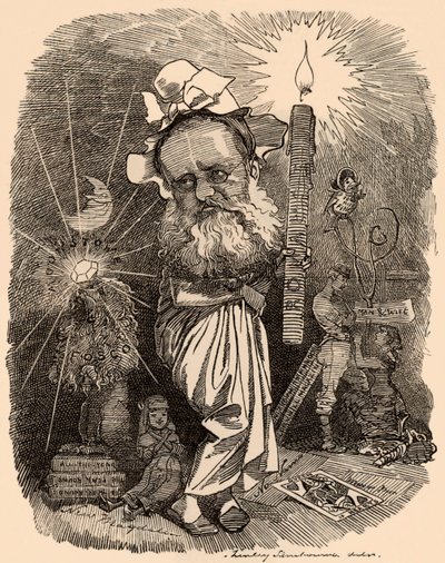 كارتون ويلكي كولينز (1824-1889) الروائي بواسطة إدوارد لينلي سامبورن