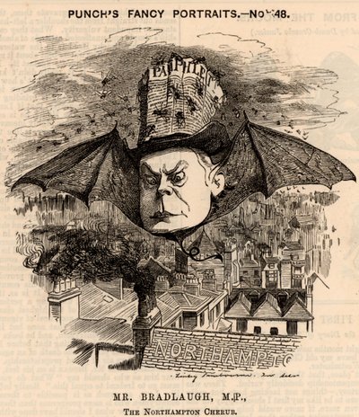 Charles Bradlaugh (1833-1891) بواسطة إدوارد لينلي سامبورن
