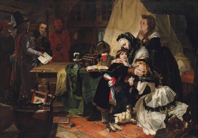 الفراق الأخير لماري أنطوانيت وابنها ، 1856. بواسطة إدوارد ماثيو وارد