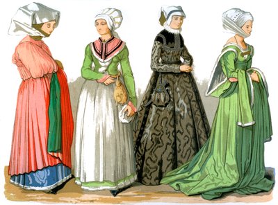 نساء نورمبرغ ، ألمانيا ، القرن السادس عشر 1849. بواسطة إدوارد ماي