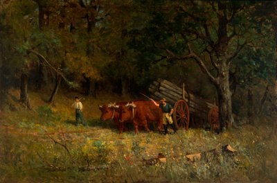 فتى ورجل بلا عنوان مع ثيران ، 1891. بواسطة إدوارد ميتشل بانيستر