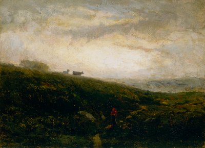 أبقار بلا عنوان تنحدر من سفح التل ، 1881. بواسطة إدوارد ميتشل بانيستر