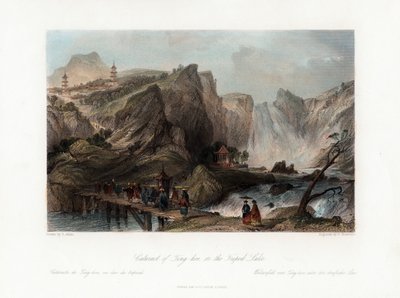 ساد تينغ هوو ، على بحيرة تريبود ، الصين ، c1840. بواسطة إدوارد باكسمان براندارد
