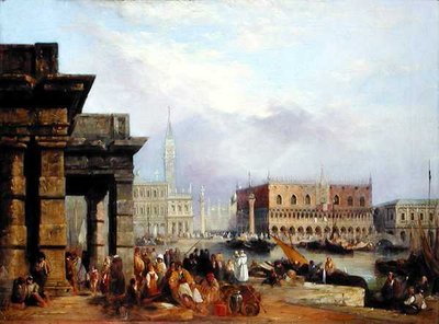 منظر لمدينة البندقية (زيت على قماش) بواسطة إدوارد بريتشيت
