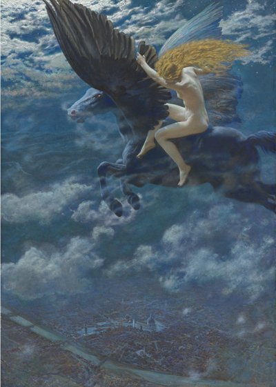 الحلم Idyll A فالكيري ، ج. 1902 بواسطة إدوارد روبرت هيوز