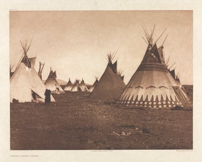 Portfolio VI، Plate 186: مساكن مطلية - Piegan بواسطة مطبعة الجامعة