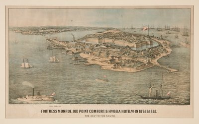 Fortress Monroe و Old Point Comfort و Hygeia Hotel ، Va. في عامي 1861 و 1862 بواسطة إدوارد ساكس