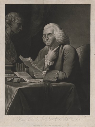 بنيامين فرانكلين ، 1793. بواسطة إدوارد سافاج