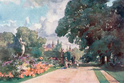 هانوفر - هيرينهاوزن (طباعة حجرية ملونة) بواسطة إدوارد ثيودور كومبتون